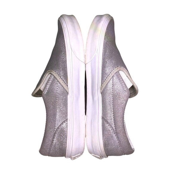 Vans Classic Slip On Silver Shoes With Box Kids Size 3.5 - Picture 15 of 16